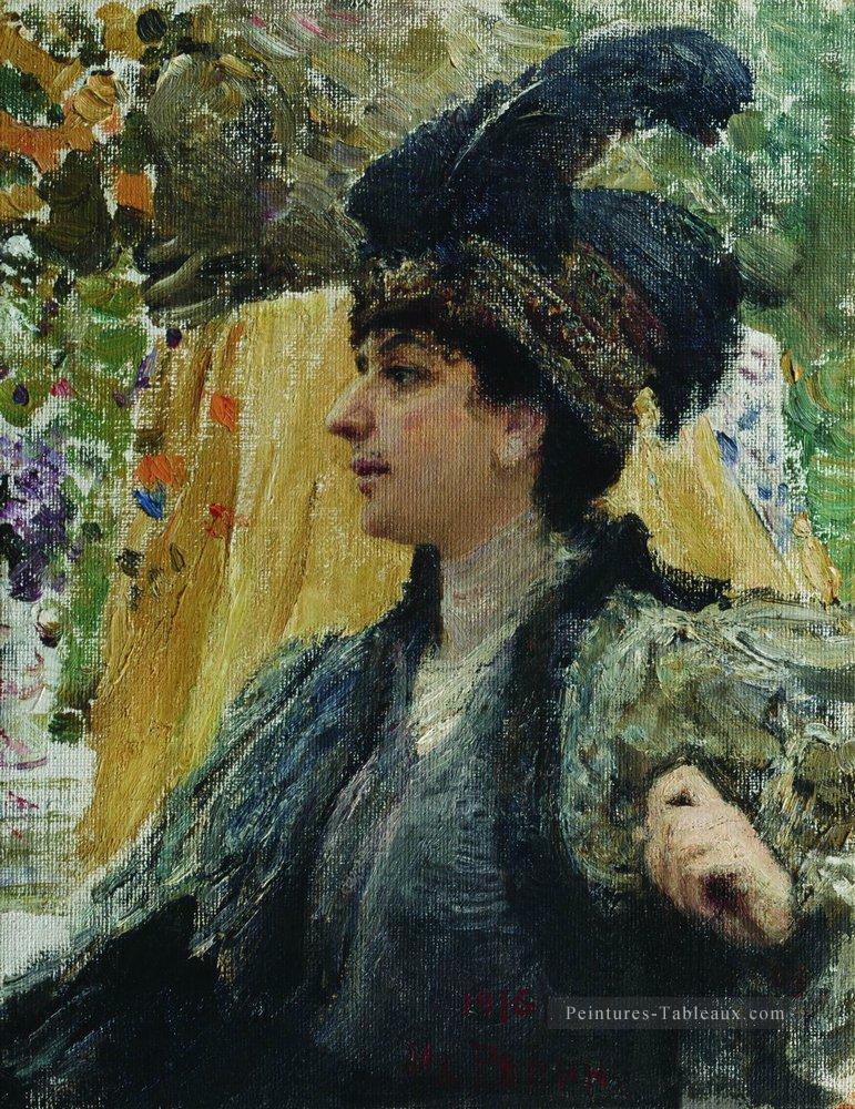 portrait de v v verevkina 1916 Ilya Repin Peintures à l'huile